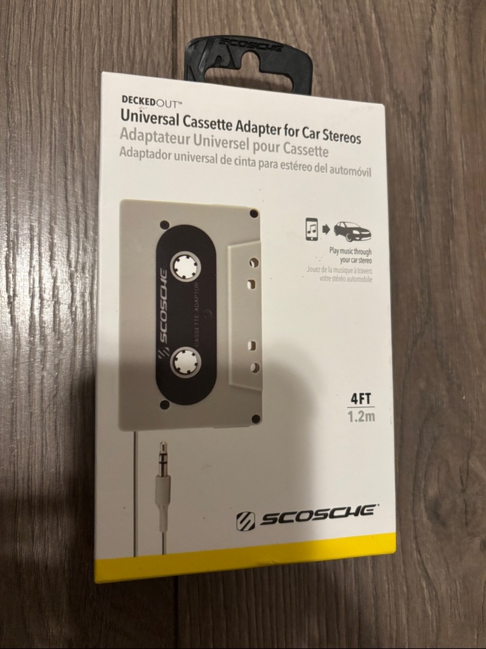 Scosche Universal Cassette 4ft long